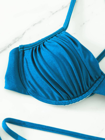Women's sexy strappy split underwire bikini-chiquechics