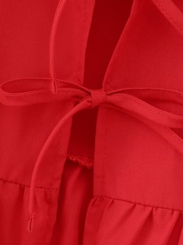 New women's hottie fashion slim fit strappy puff sleeve short sleeve shirt top-chiquechics