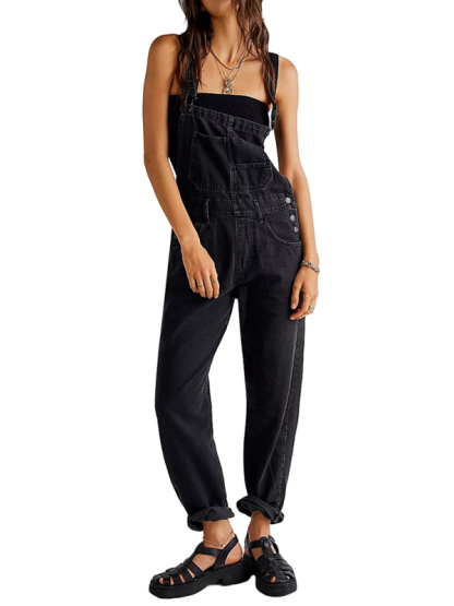 New style jumpsuit casual loose denim overalls trousers-chiquechics