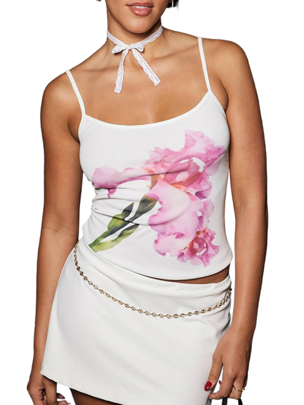 New spring and summer contrasting color sexy backless slim vest for hot girls-chiquechics