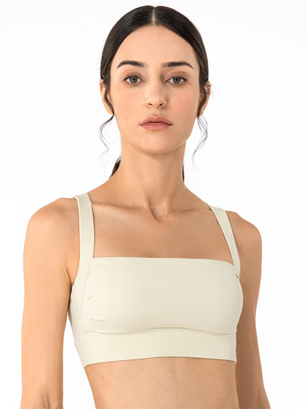 Anti-hunchback posture correction with chest pad sports bra fitness back yoga vest bra-chiquechics