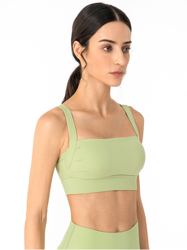 Anti-hunchback posture correction with chest pad sports bra fitness back yoga vest bra-chiquechics