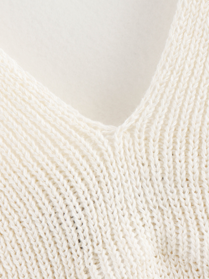 New Street Fashion V-Neck Knitted Suspender Top-chiquechics