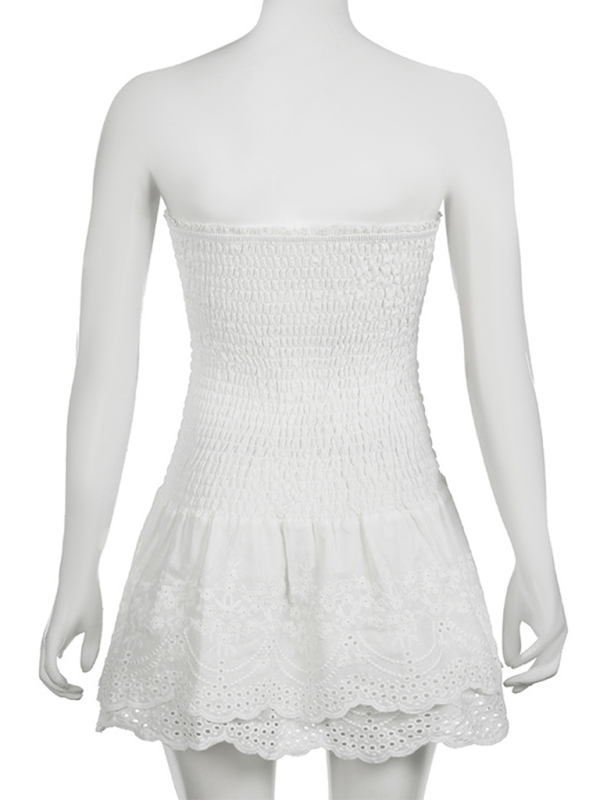 New sexy hollow cake skirt tube top dress-chiquechics