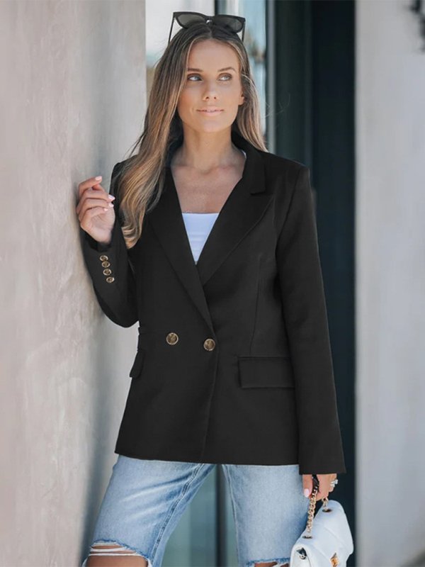 Simple commuter suit jacket-chiquechics