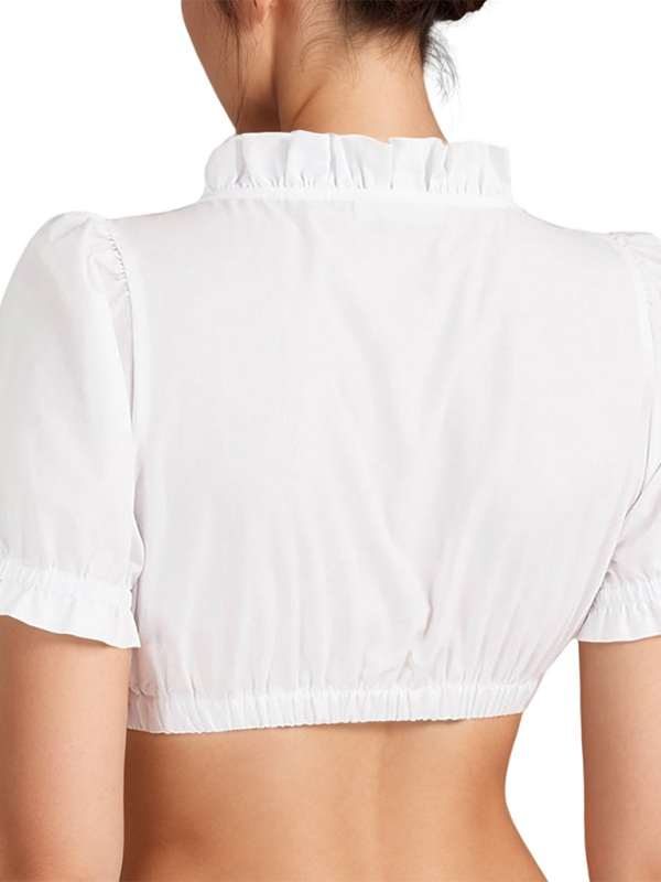 German traditional clothing Bavaria Oktoberfest Ding Dong costume white shirt-chiquechics