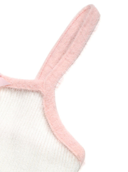 Bowknot suspenders with large square collar small vest-chiquechics