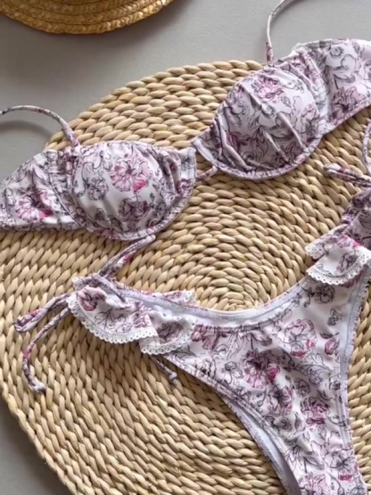 Printed lace bikini-chiquechics
