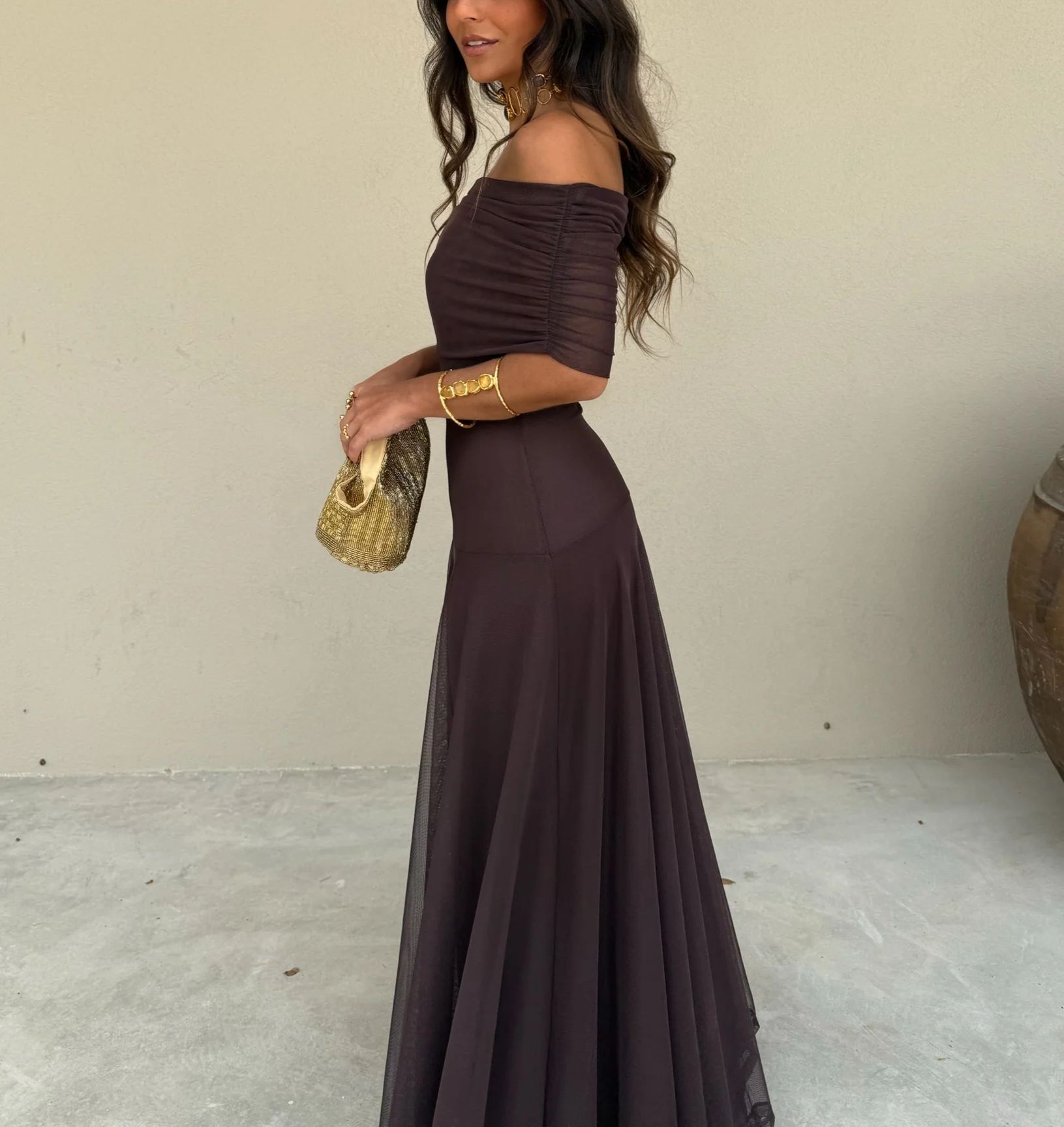 Toledo Dress in Light Terracota