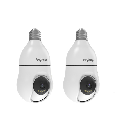 2pcs 2K Wireless Security Camera 5G/2.4GHz WiFi Bulb Cameras for Home Security 360° PTZ Security Cameras Outdoor Indoor Full Color Day and Night, Motion Detection