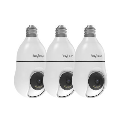 3pcs 2K Wireless Security Camera 5G/2.4GHz WiFi Bulb Cameras for Home Security 360° PTZ Security Cameras Outdoor Indoor Full Color Day and Night, Motion Detection