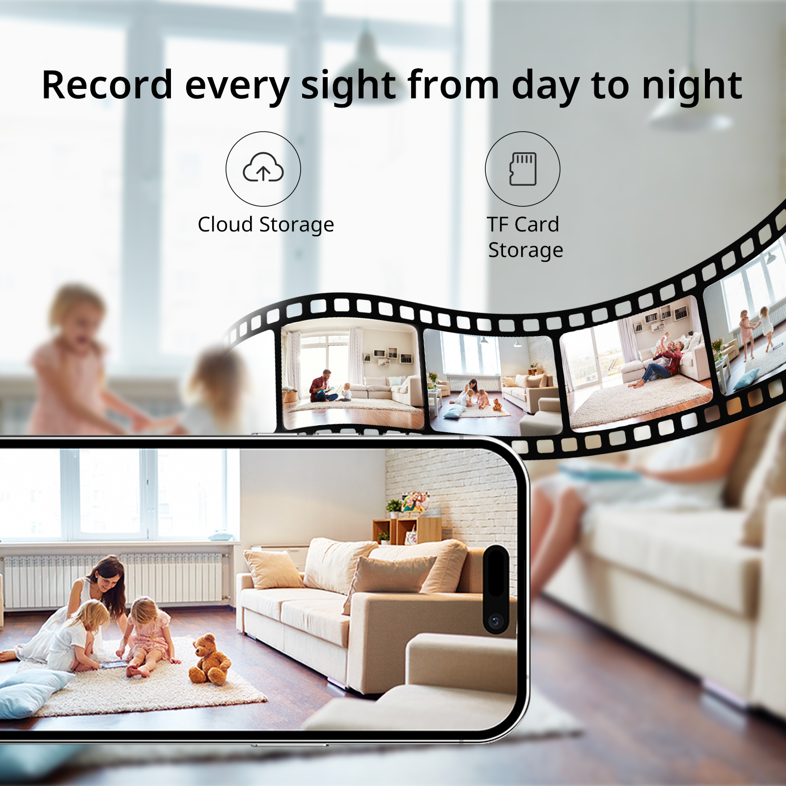 BoyKeep 2K Indoor Security Camera,2.4GHz Wi-Fi Cameras for Baby/Elder/Dog/Pet Camera with Phone app,2-Way Audio Baby Monitor Camera, Night Vision, Cloud & SD Card Storage