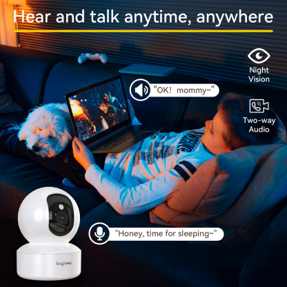 2K Pet Camera Indoor Security Camera 5G/2.4GHz WiFi Cameras for Baby Dog Camera with Phone App, 360° Pan & Tilt, 2-Way Audio, Night Vision, SD Card & Cloud Storage