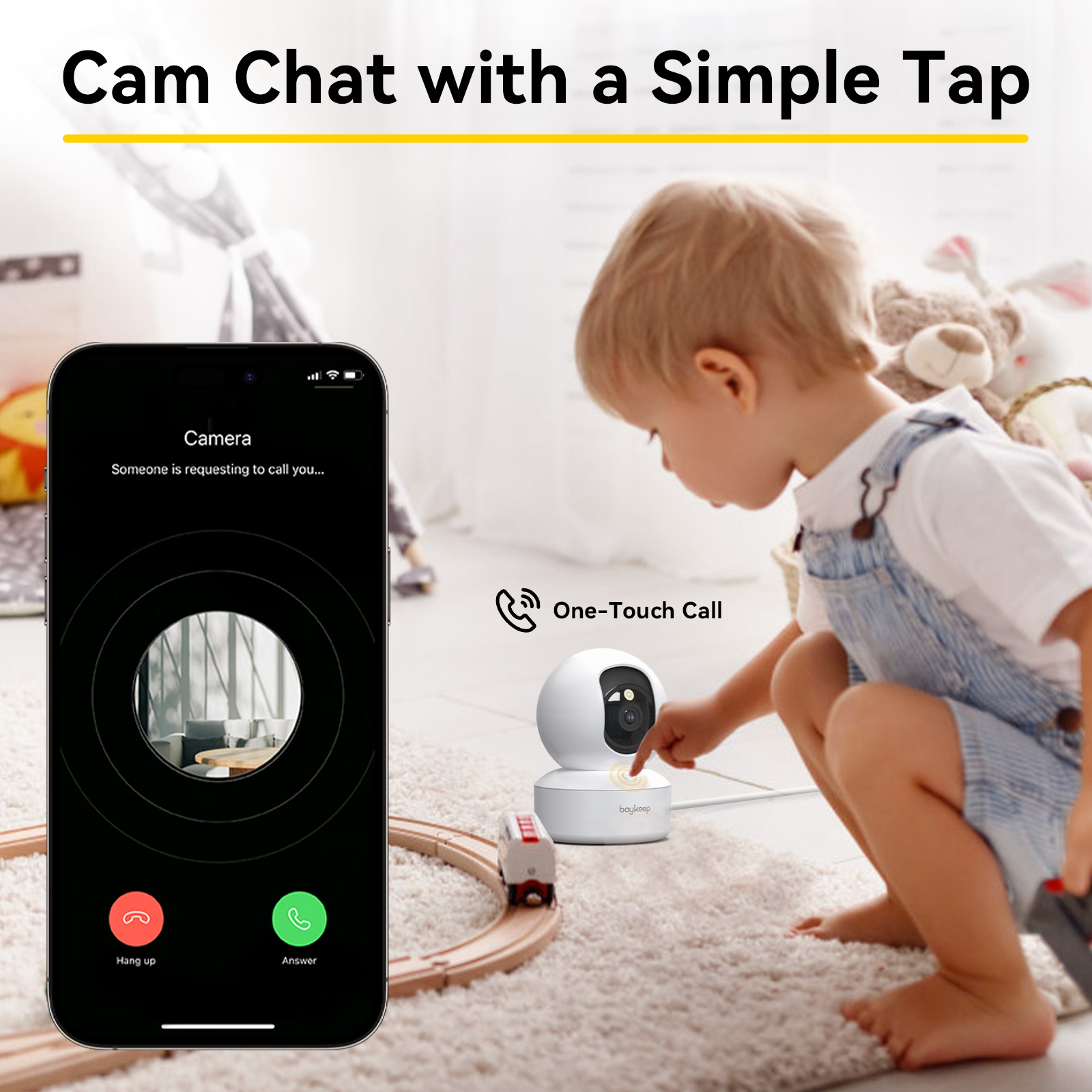 2K Pet Camera Indoor Security Camera 5G/2.4GHz WiFi Cameras for Baby Dog Camera with Phone App, 360° Pan & Tilt, 2-Way Audio, Night Vision, SD Card & Cloud Storage