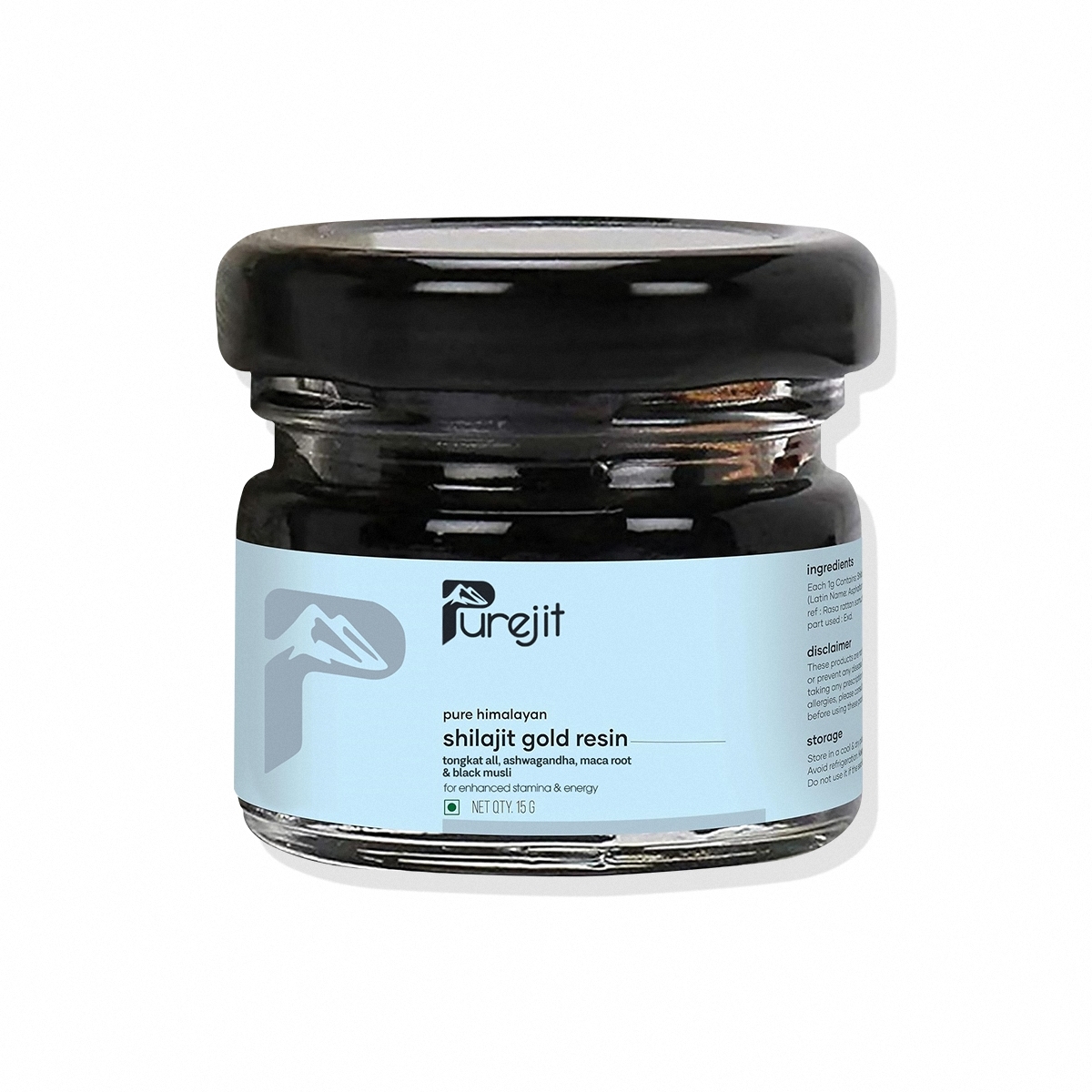 Pure Himalayan Shilajit Gold Resin: Powered with Ashwagandha, Maca Roo