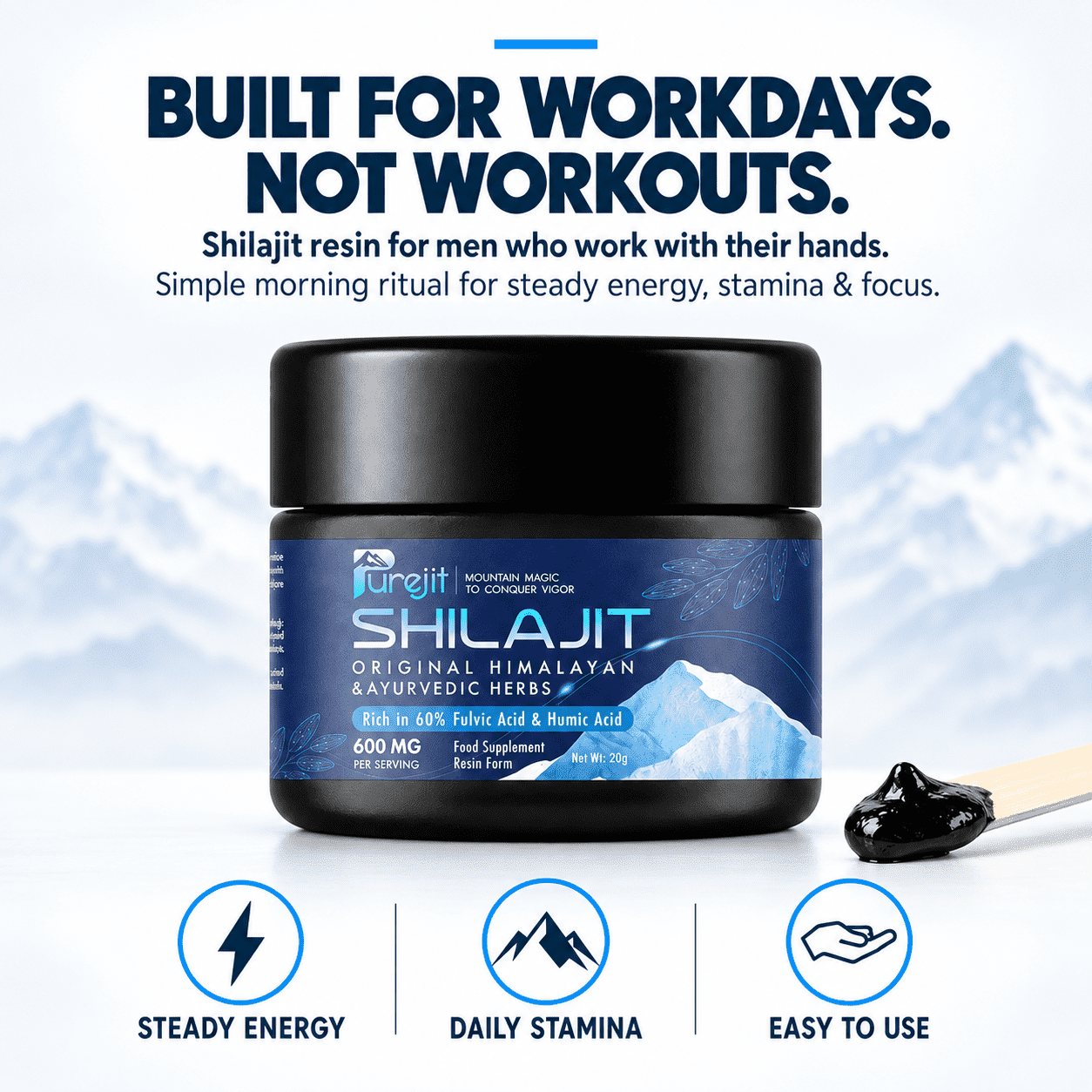 BUILT FOR WORKDAYS. NOT WORKOUTS.