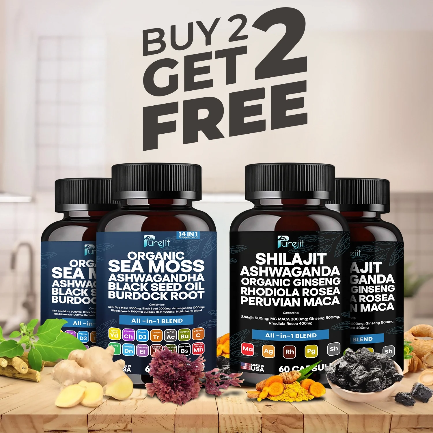 SEA MOSS & SHILAJIT PUREJIT™ BLEND