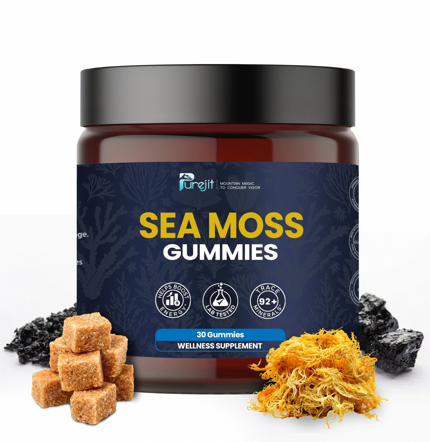 PUREJIT© SEA MOSS GUMMIES ELDERBERRY & BLACK SEED OIL