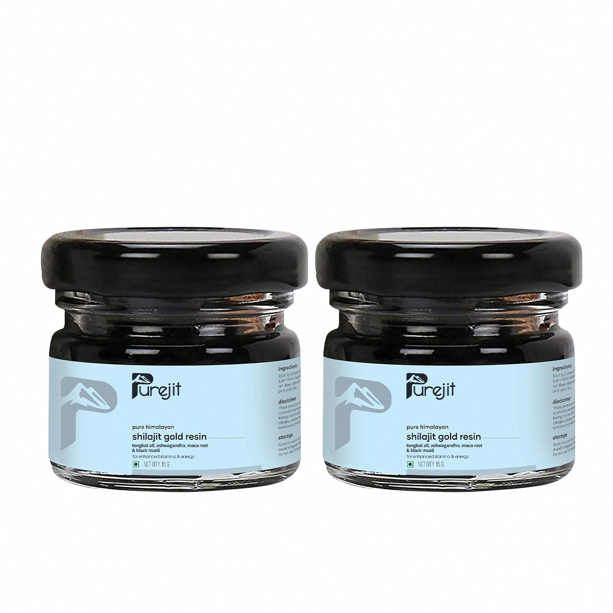 Pure Himalayan Shilajit Gold Resin: Powered with Ashwagandha, Maca Root & Black Musli