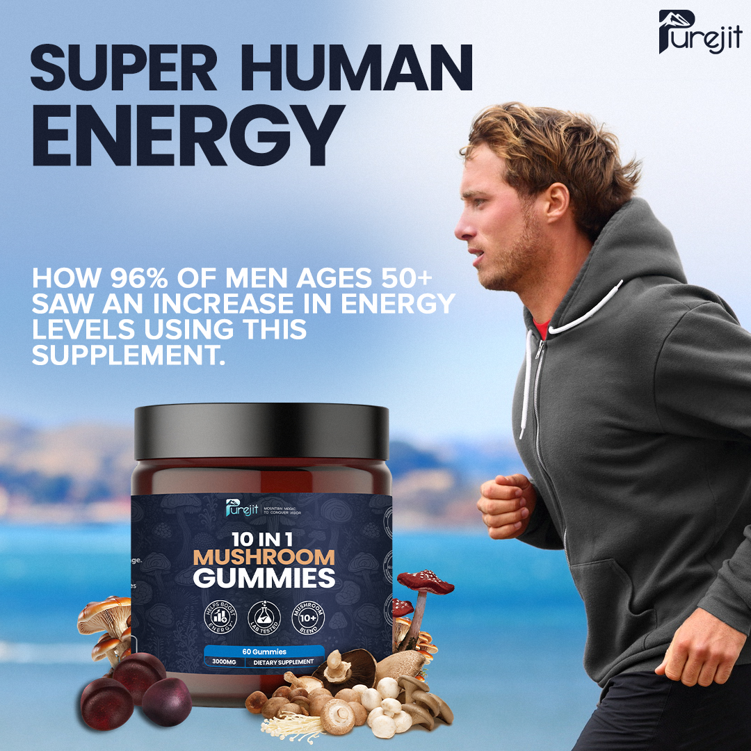PUREJIT© 10 IN 1 MUSHROOM DAILY GUMMIES