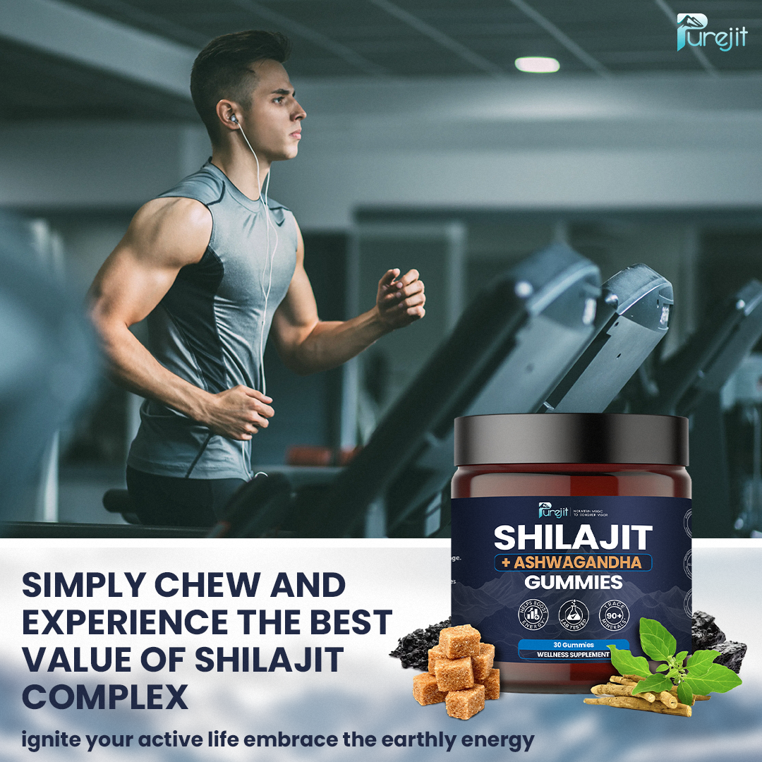 PUREJIT© ORGANIC SHILAJIT WITH ASHWAGANDHA GUMMIES