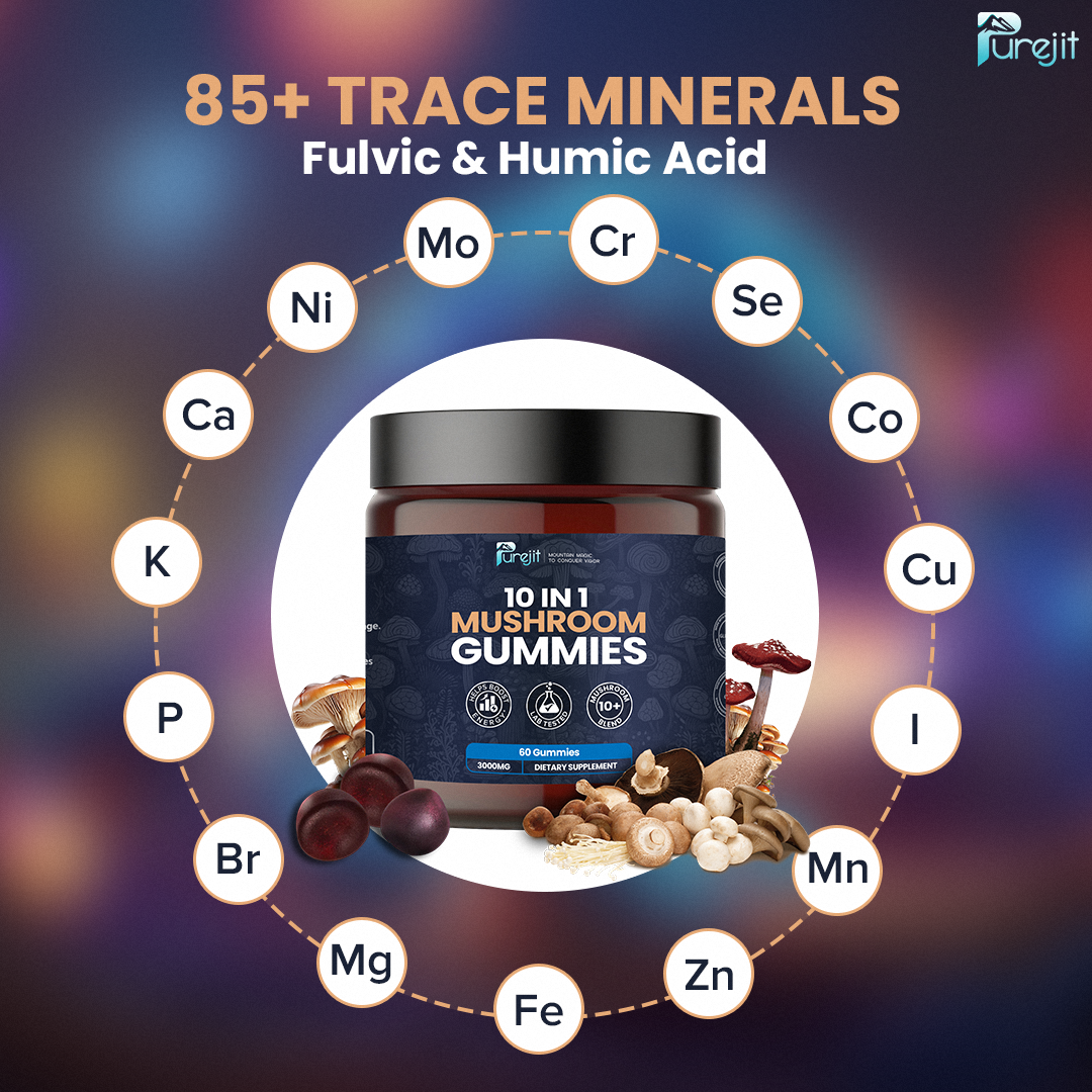 PUREJIT© 10 IN 1 MUSHROOM DAILY GUMMIES