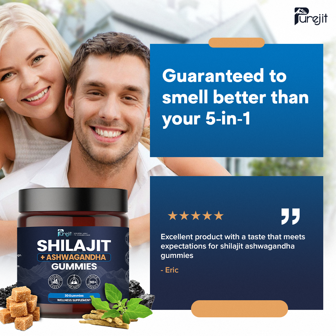 PUREJIT© ORGANIC SHILAJIT WITH ASHWAGANDHA GUMMIES
