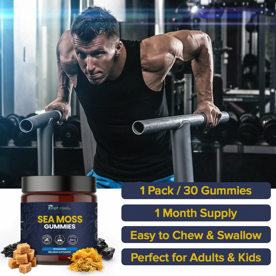 PUREJIT© SEA MOSS GUMMIES ELDERBERRY & BLACK SEED OIL