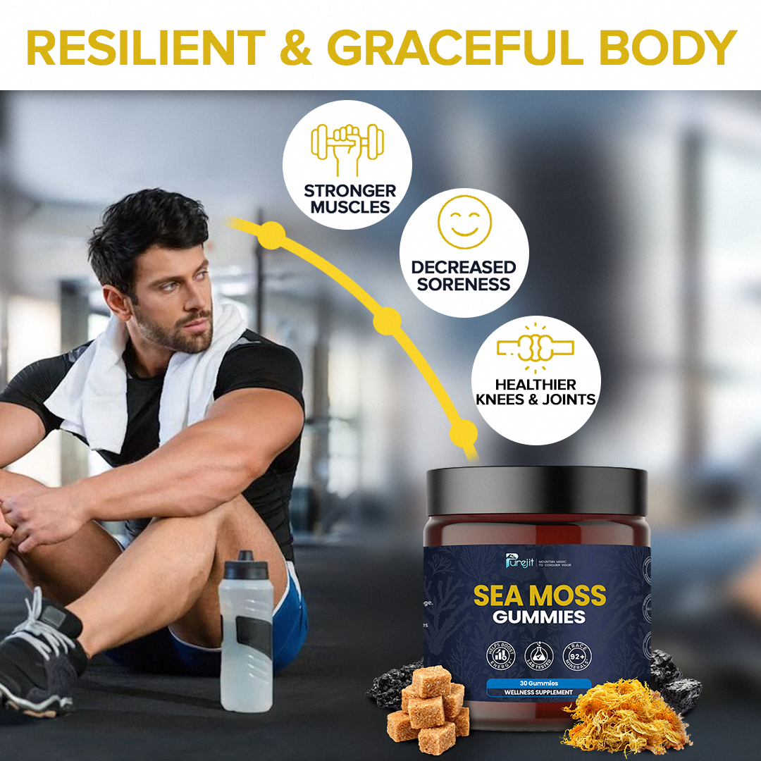 PUREJIT© SEA MOSS GUMMIES ELDERBERRY & BLACK SEED OIL