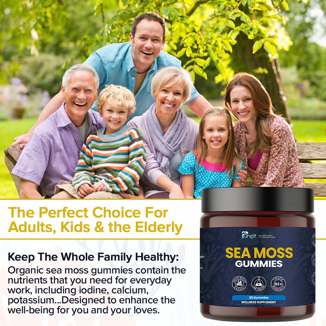 PUREJIT© SEA MOSS GUMMIES ELDERBERRY & BLACK SEED OIL