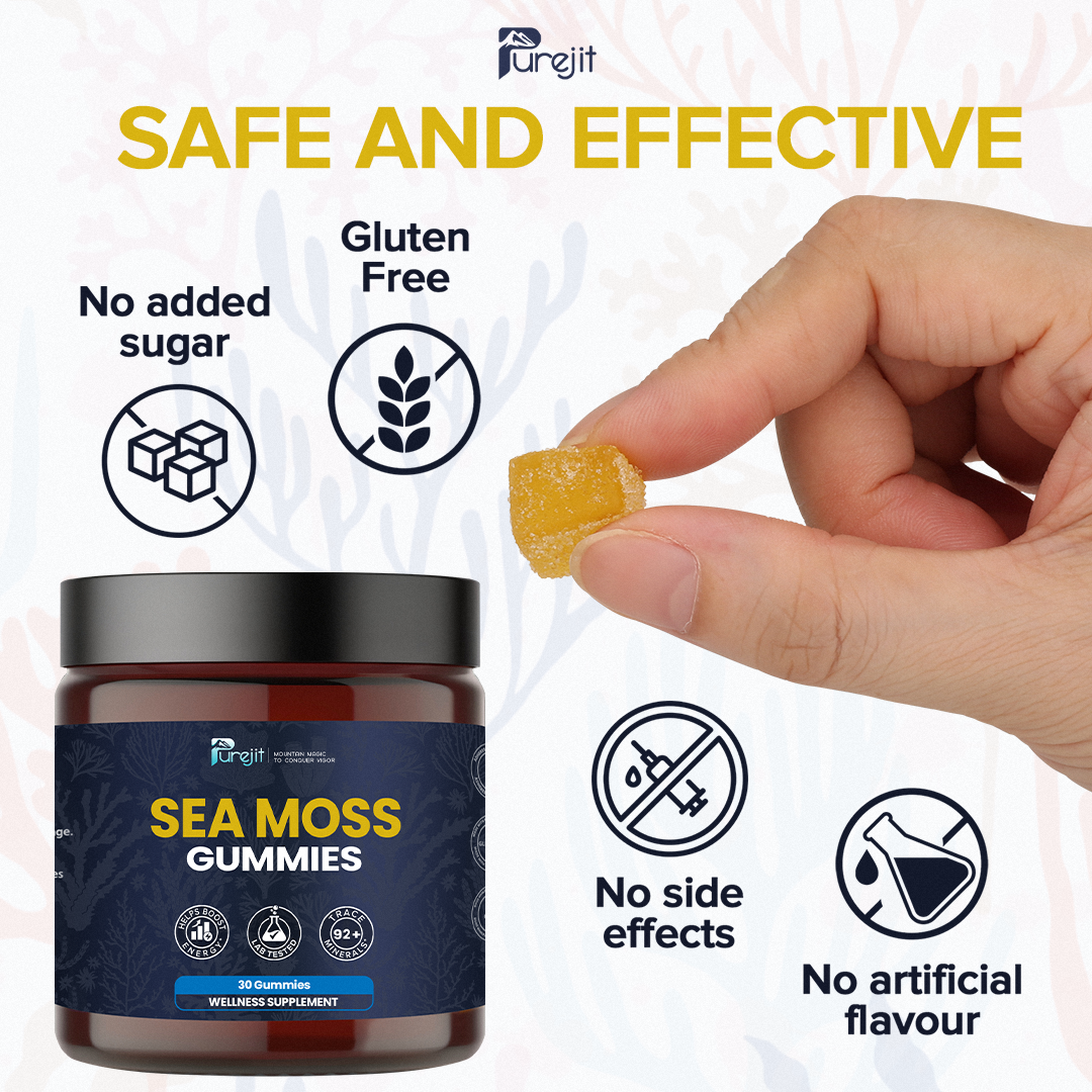 PUREJIT© SEA MOSS GUMMIES ELDERBERRY & BLACK SEED OIL