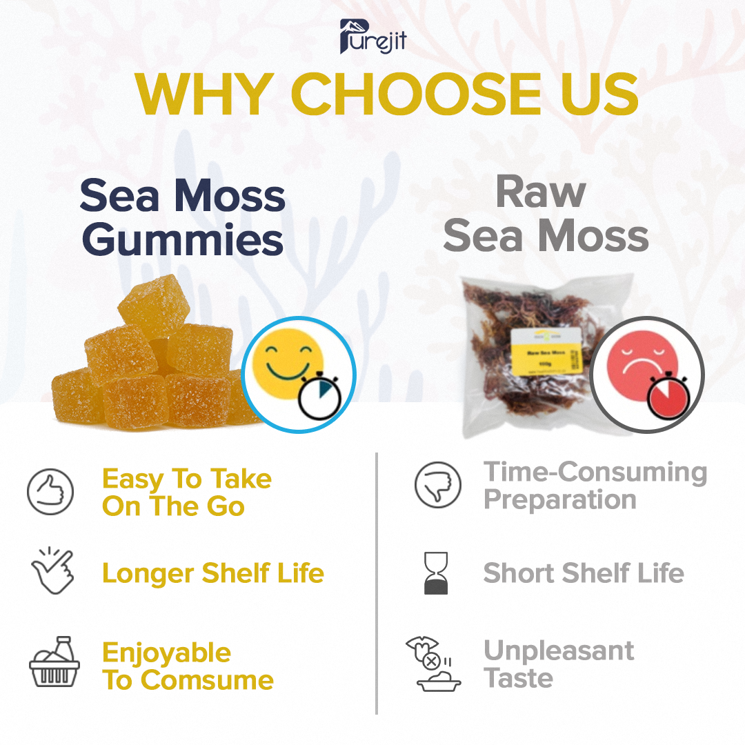 PUREJIT© SEA MOSS GUMMIES ELDERBERRY & BLACK SEED OIL