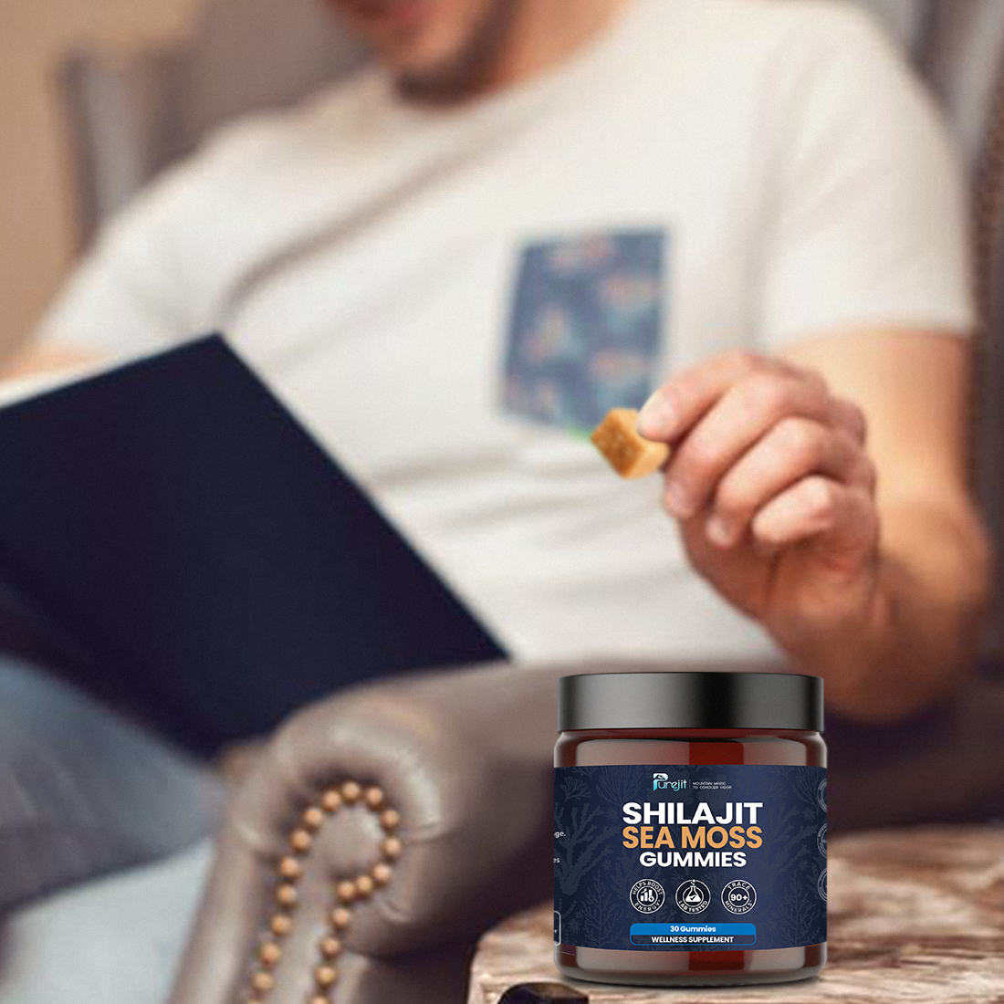 PUREJIT© SHILAJIT & SEAMOSS 2 IN 1 WELLNESS GUMMIES