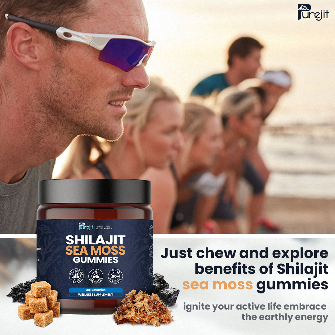 PUREJIT© SHILAJIT & SEAMOSS 2 IN 1 WELLNESS GUMMIES