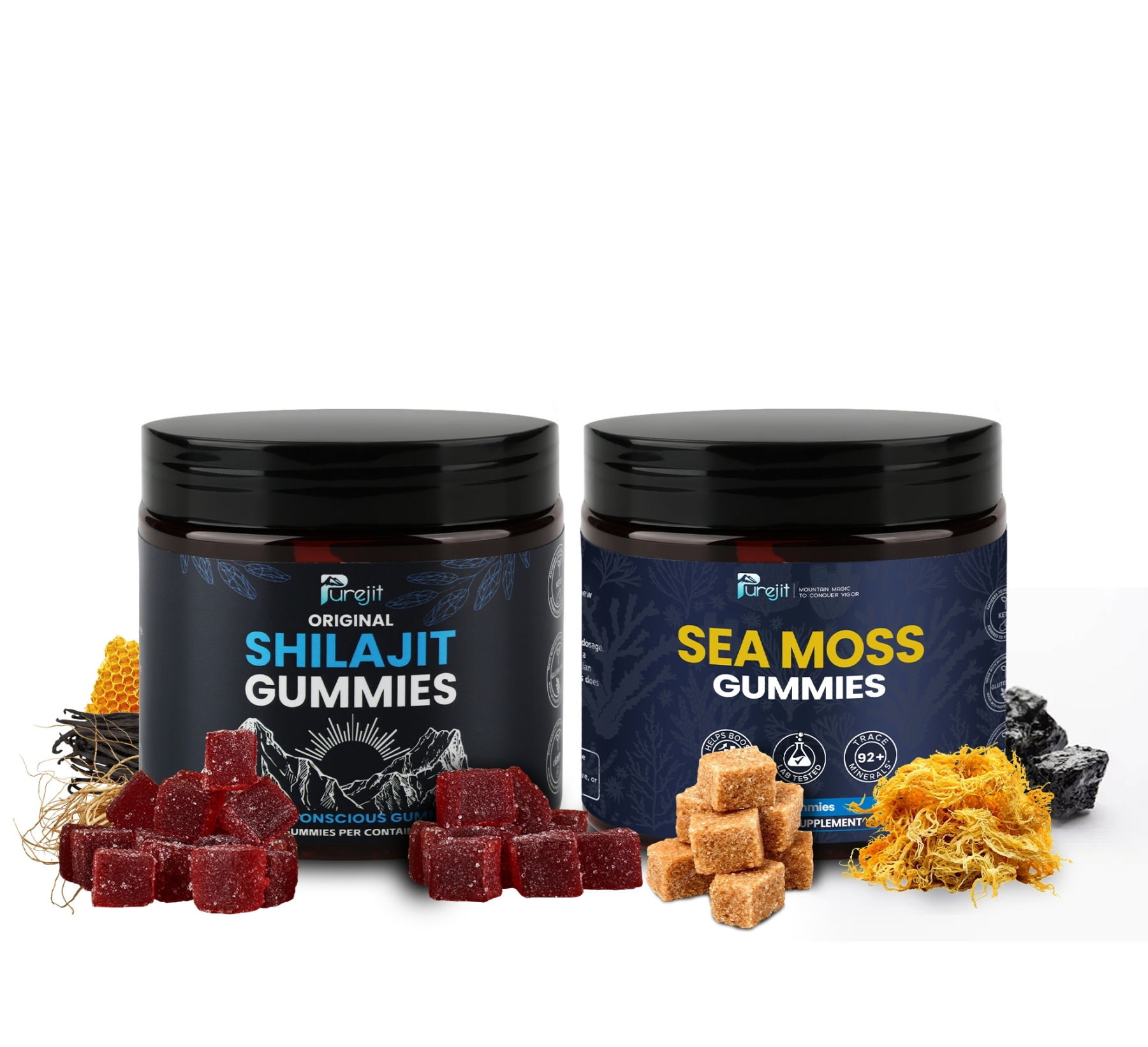 PUREJIT© SHILAJIT GUMMIES & SEAMOSS GUMMIES SPECIAL BUNDLE