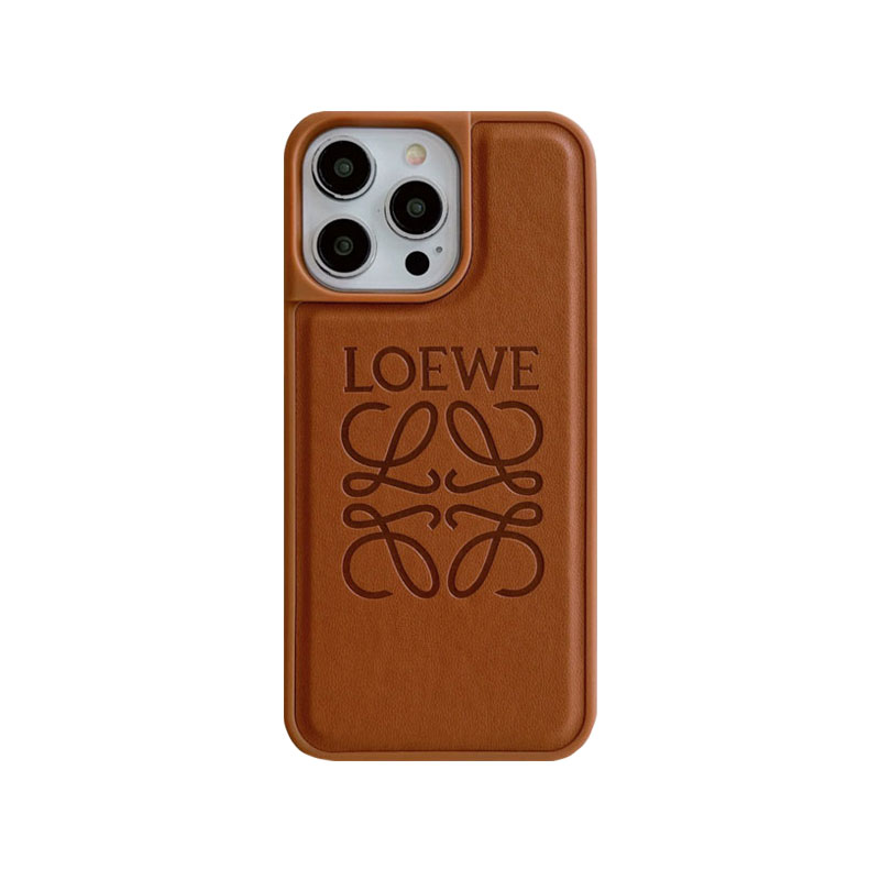 Leather LE iPhone Case Brown-LYW251302