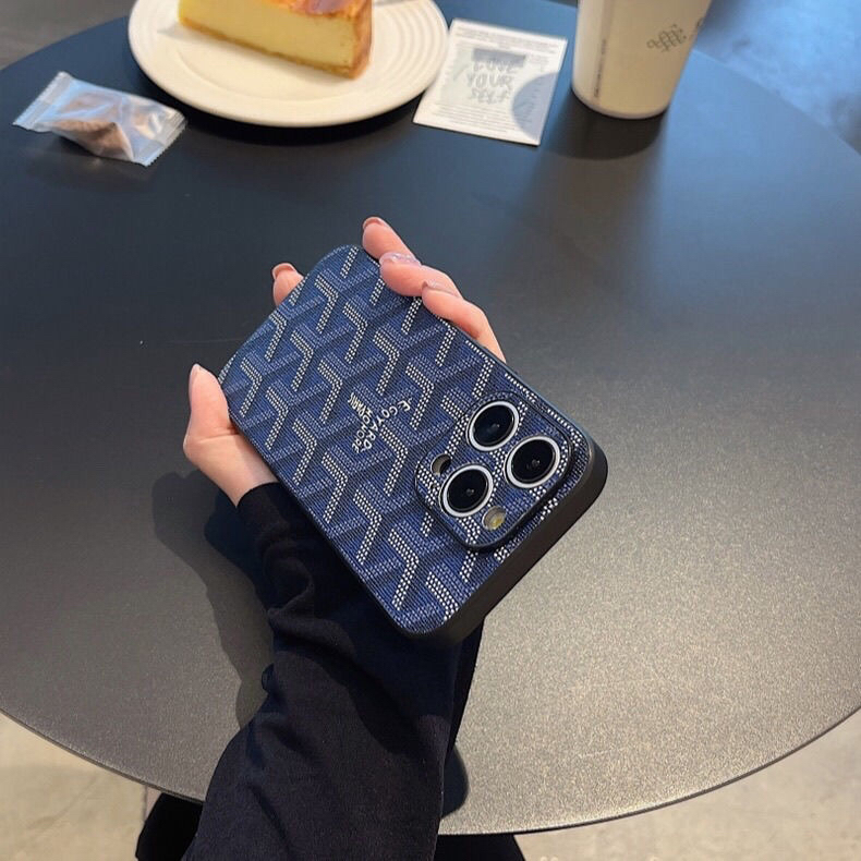 Classic GD iPhone Case With Lens Protection Blue-JDK251415