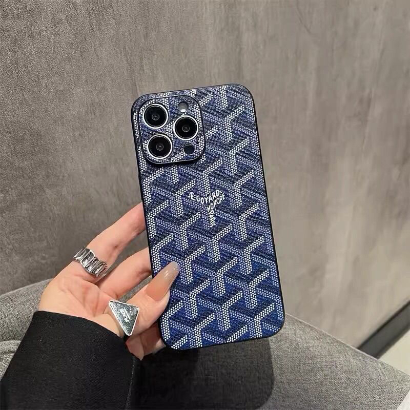 Classic GD iPhone Case With Lens Protection Blue-JDK251415