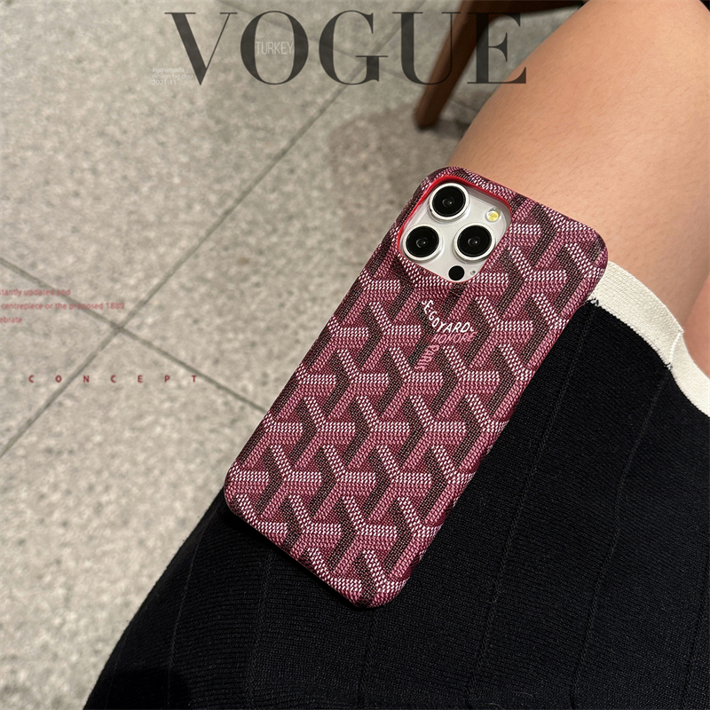 Leather GD iPhone Case Red-XKK250905