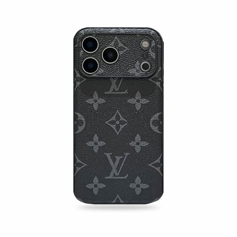 Black Monogram iPhone Case For iPhone 17 Series-HBK250304
