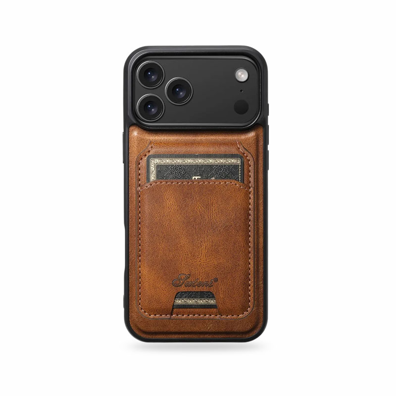 Leather iPhone case With Card Holder Wallet-CXB251205