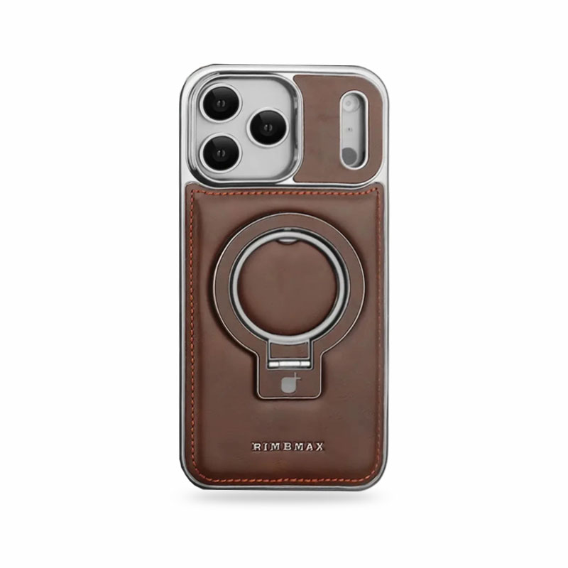 Luxury Leather Invisible Stand iPhone Case-NPK251156