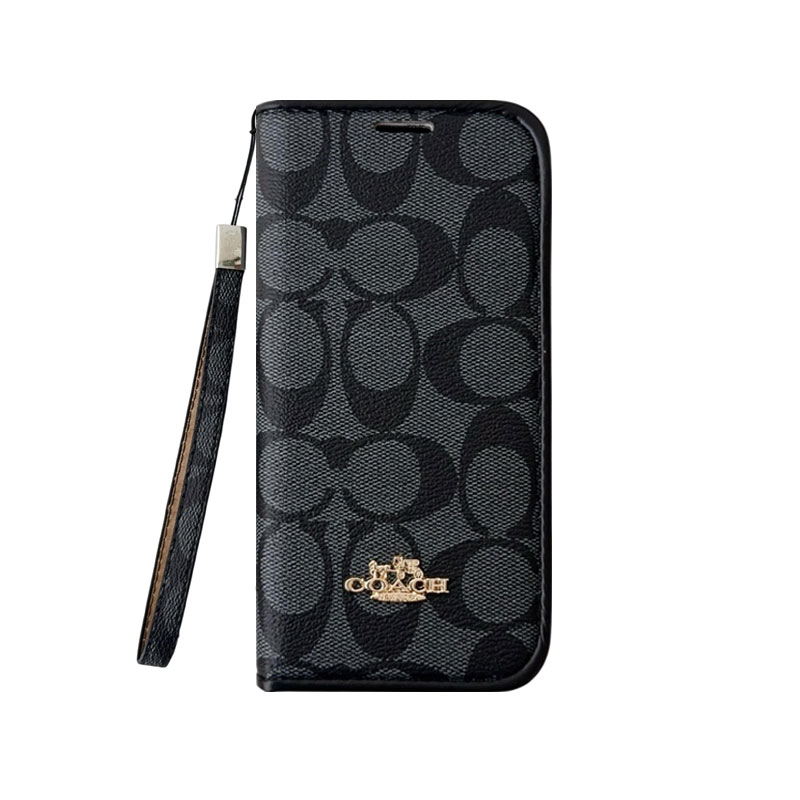 Classic Leather CH iPhone Case With Fold Wallet And Strap-LBP251050