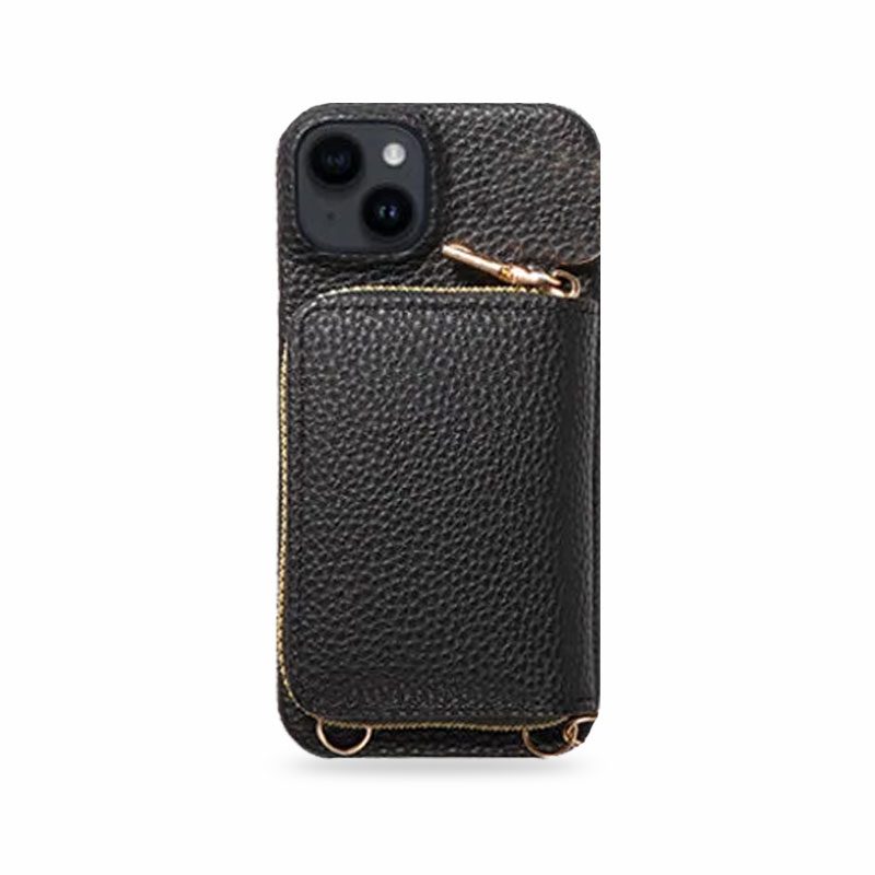 Luxury Zipper Wallet Crossbody iPhone Case-QBZ251152