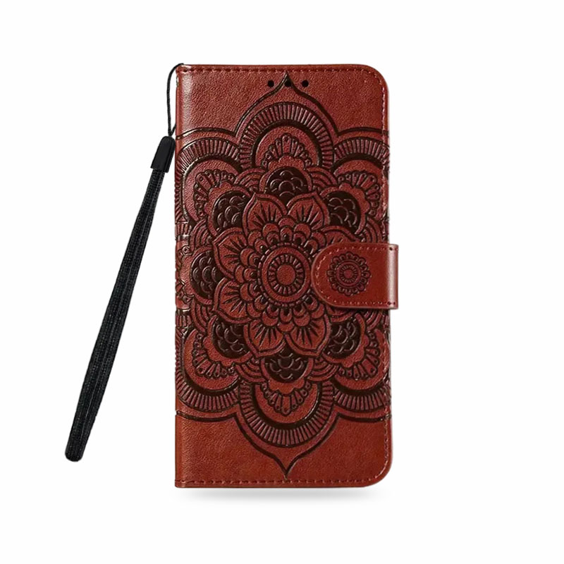 Premium Leather Folio Wallet  Samsung Phone Case With Credit Card Holder-ZPK250927