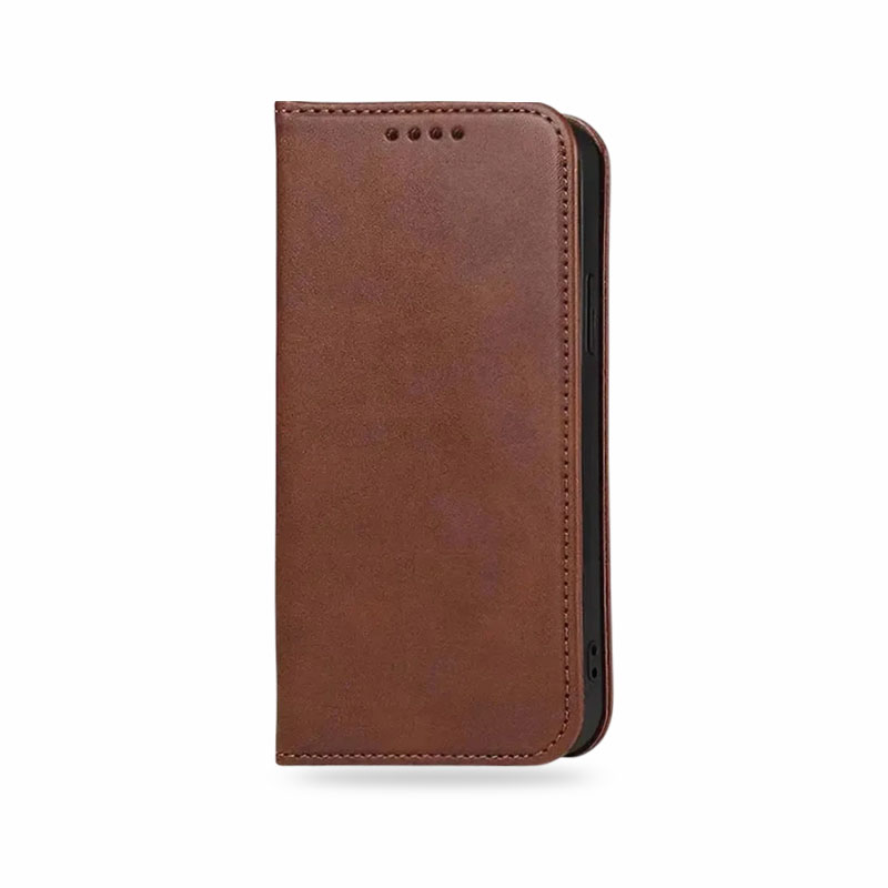 Premium Leather iPhone Case With Magnetic Folio Wallet-ZCK250927