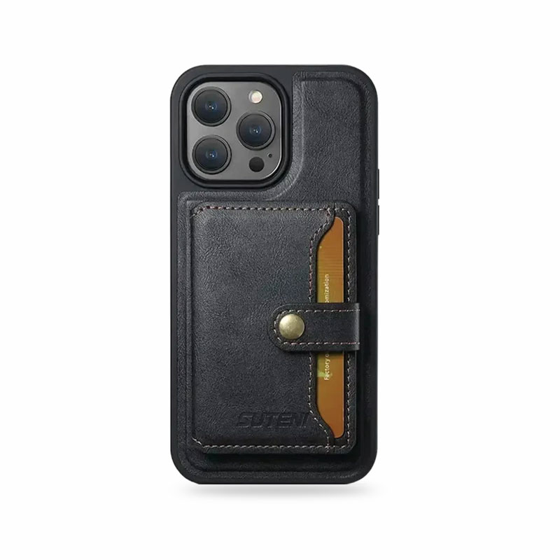 Premium Leather iPhone Case With Magnetic Wallet Compatible with Magsafe