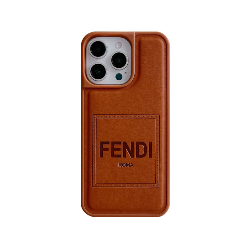 Leather FD iPhone Case Brown-YHK251112