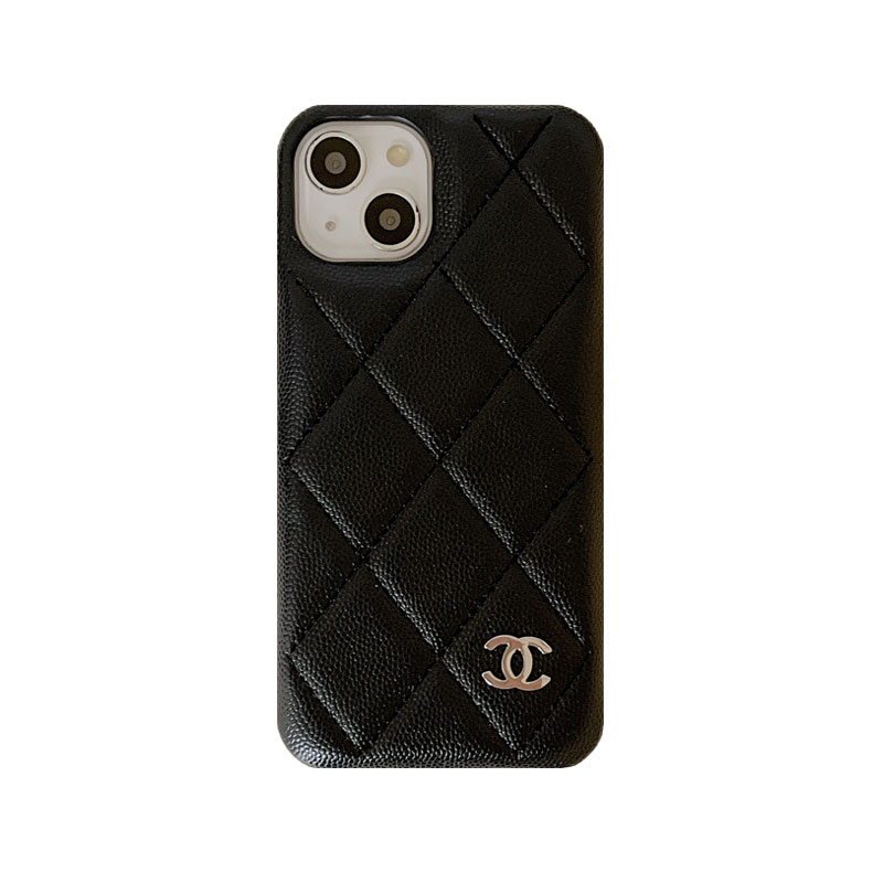 Classic Leather CC iPhone Case Black -LZK251023