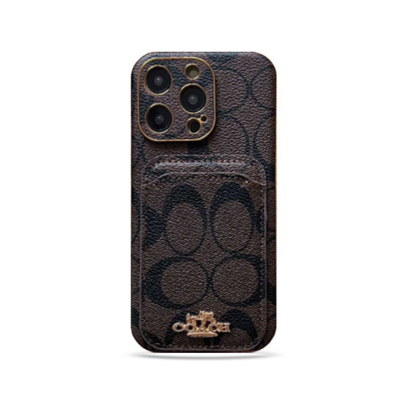 CH  iPhone Case With Card Holder Brown  -KB241651-GTOCASE